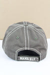 "Mama Elf" Vintage Washed Baseball Cap | Grey