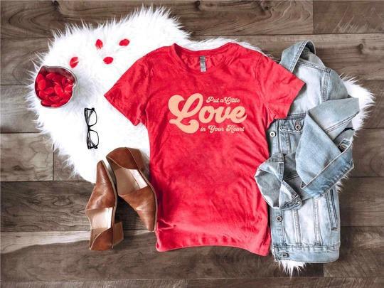 PREORDER | Put a little love in your heart - Trendy Plus Size Women's Boutique Clothing