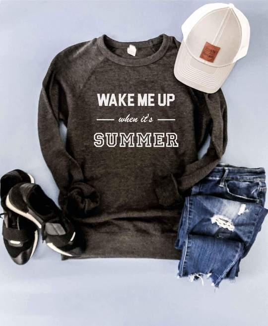 PREORDER | Wake Me Up When It's Summer (Charcoal) - Trendy Plus Size Women's Boutique Clothing