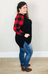 Buffalo Plaid Long Sleeve - Trendy Plus Size Women's Boutique Clothing