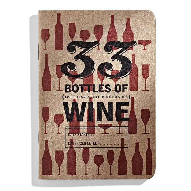 PREORDER: 33 Bottles of Wine Tasting Notebook