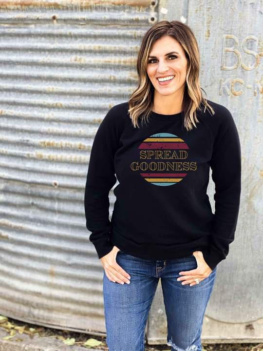 PREORDER | Spread Goodness Raglan Sweatshirt - Trendy Plus Size Women's Boutique Clothing