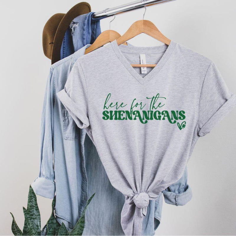 Here For The Shenanigans Soft Graphic Tee
