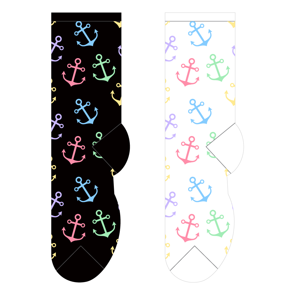 Adult Fun Socks - Anchors Away