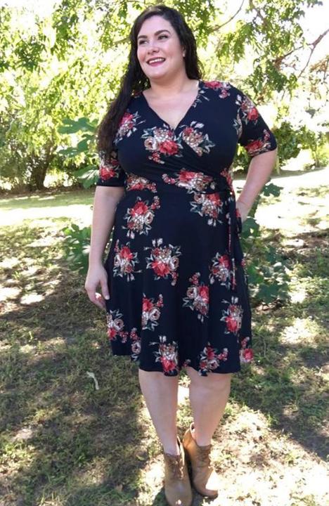 Every rose has it's thorn Dress - Trendy Plus Size Women's Boutique Clothing