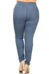 High Waisted Medium Wash Jeans - Trendy Plus Size Women's Boutique Clothing