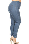High Waisted Medium Wash Jeans - Trendy Plus Size Women's Boutique Clothing