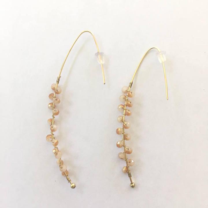 Vine of Beads Earring - Trendy Plus Size Women's Boutique Clothing