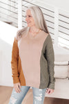 DOORBUSTER A Sweater With Colors in Taupe