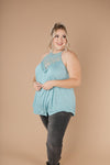 Just For Show Top In Aqua