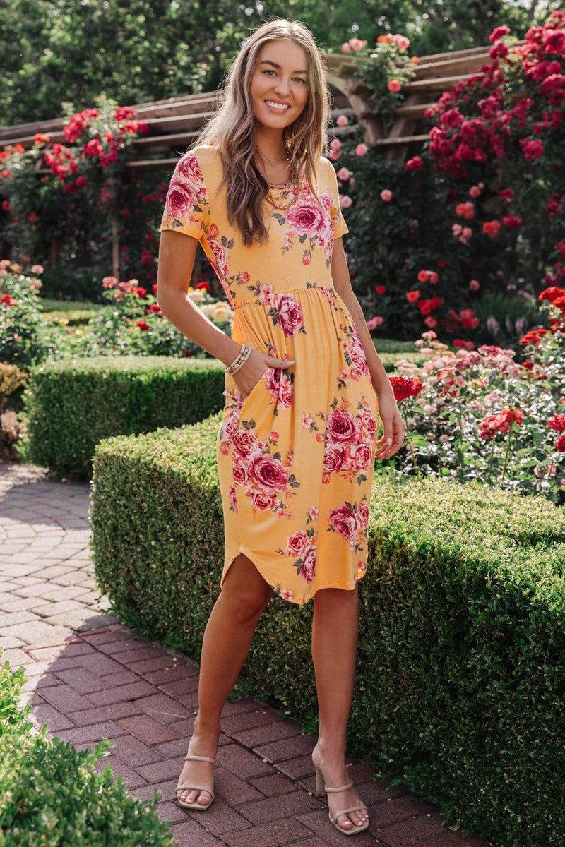 Clair Dress in Yellow
