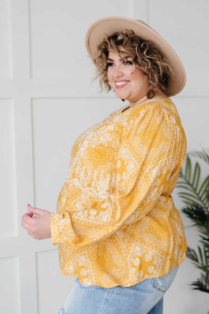 Embroidered In Sunshine Blouse