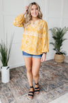 Embroidered In Sunshine Blouse