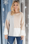 Happened Upon Patterns Sweater in Taupe