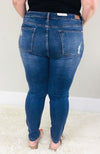 Plus Size Lace Patch Judy Blue Denim - Jenny - Trendy Plus Size Women's Boutique Clothing