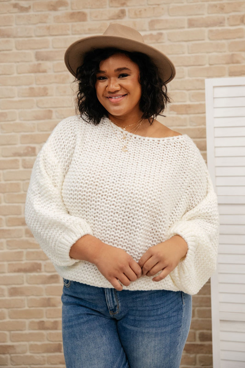 Natural Beauty Knit Sweater in Ivory