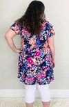 Navy Dreams Swing Tunic - Trendy Plus Size Women's Boutique Clothing