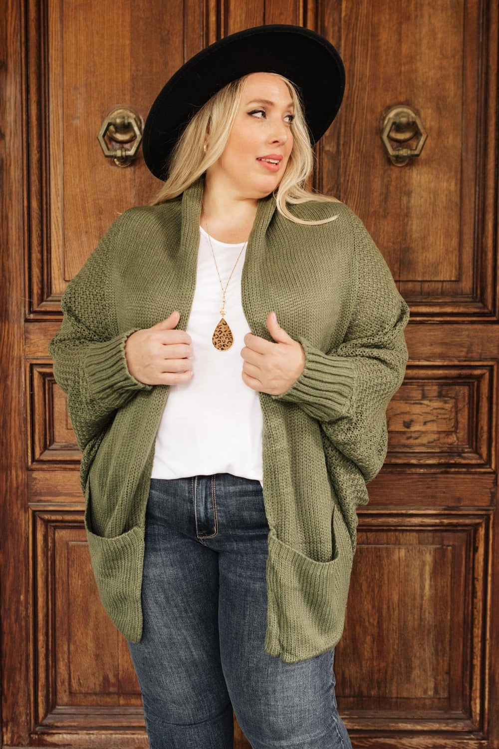 Plus size olive cardigan sale