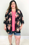 Summer Lovin Floral Kimono - Trendy Plus Size Women's Boutique Clothing