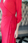 Reckless Abandon Dress In Red