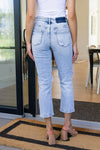 Rizzo High Rise Crop Straight Jeans By Vervet