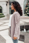 DOORBUSTER Sienna Sweater knit Cardigan In Light Blush