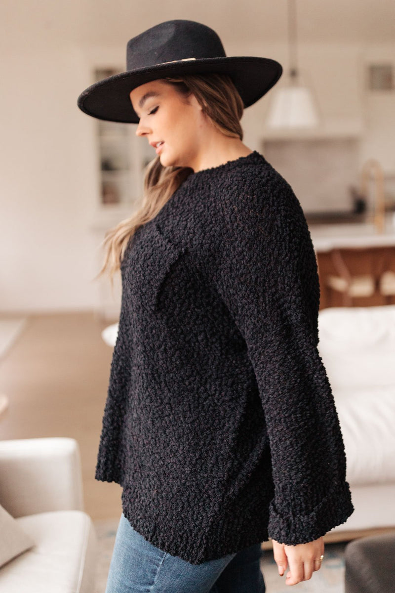 Snuggle Up Sweater in Black