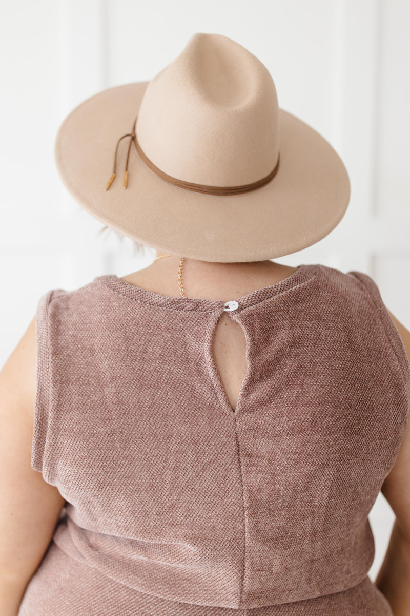 The Go To Romper in Dusty Mauve