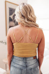 Wild And Free Crop Top in Mustard