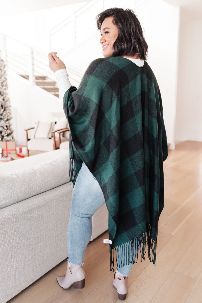 DOORBUSTER Wishes Shawl Come True in Hunter Green
