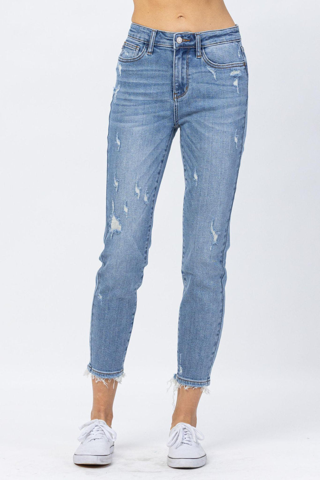 HI-RISE MINERAL WASH RELAXED FIT JUDY BLUE JEANS