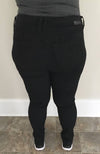 Wanna Betta Butt 3 Button Skinny Jean | Black - Trendy Plus Size Women's Boutique Clothing