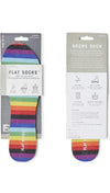 Flat Socks- Rainbow
