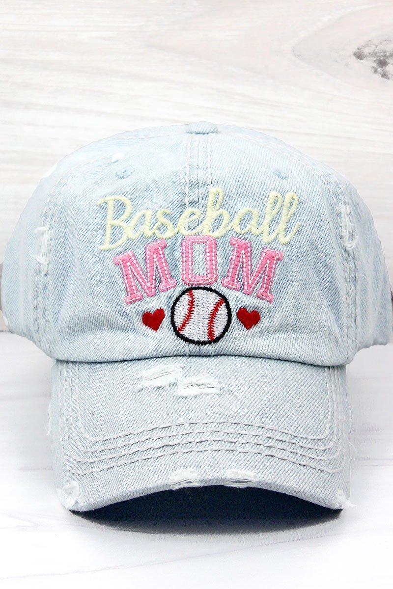 BASEBALL MOM HAT | DENIM