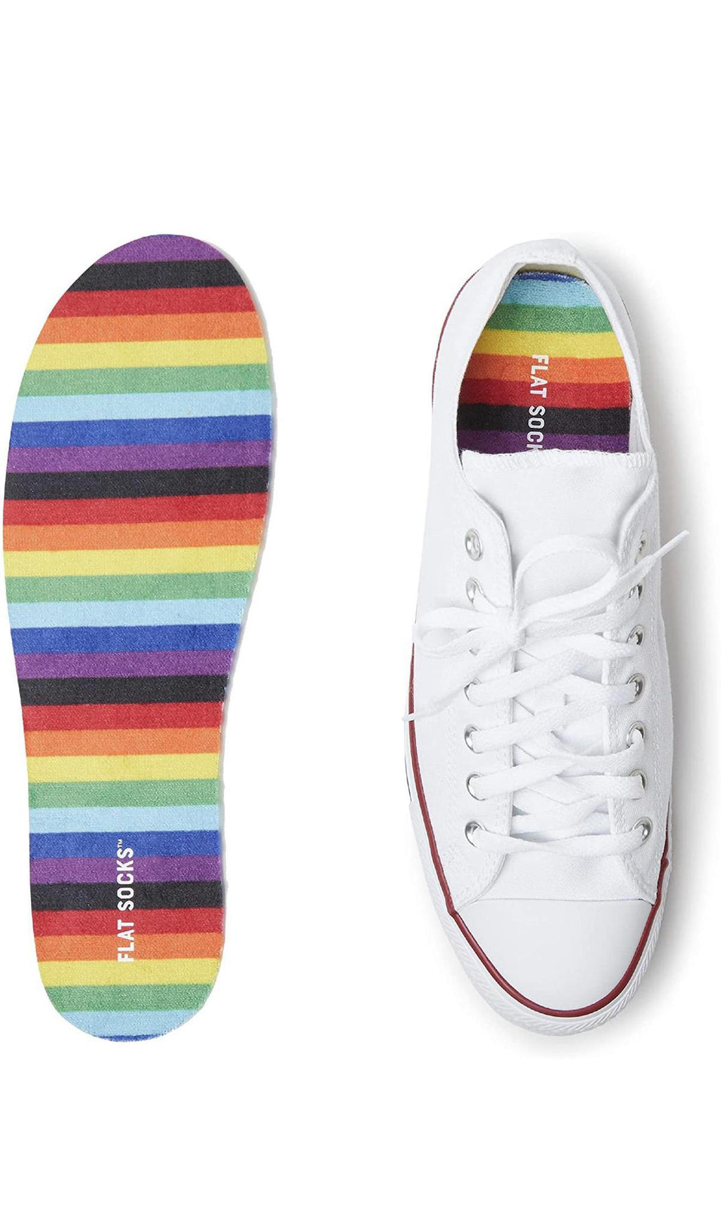 Flat Socks- Rainbow