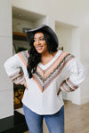 Lace Overlay Waffle Knit Top - Trendy Plus Size Women's Boutique Clothing