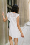 Lovely Lace Overlay Dress In Ivory - Trendy Plus Size Women's Boutique Clothing