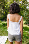 Southern Living Eyelet Trimmed Tank